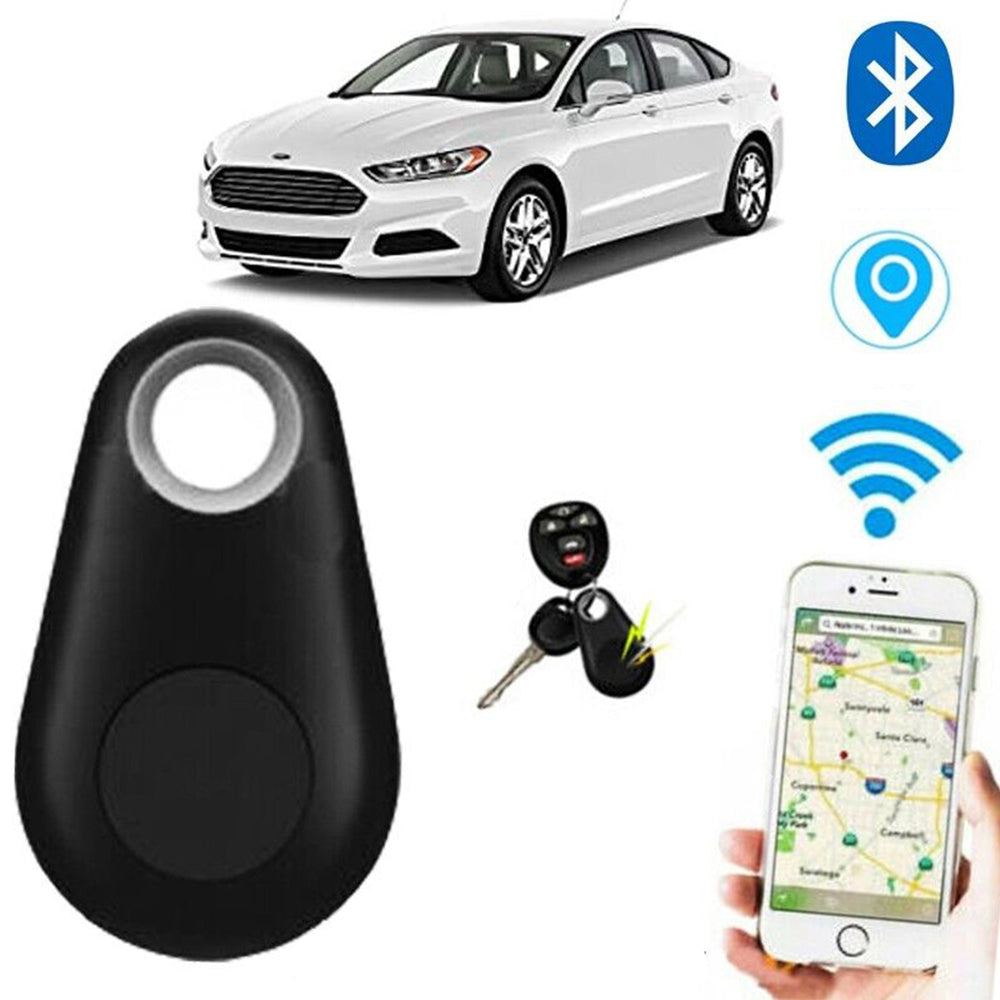 Wireless Smart GPS Tracker Bluetooth Alarm Locator for Kids Pets Wallet Keys Anti Lost Black