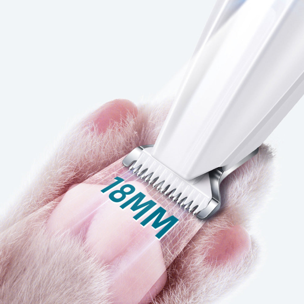 Electric Dog Paw Trimmer with LED Light Rechargeable Pet Clipper for Small Animal Grooming