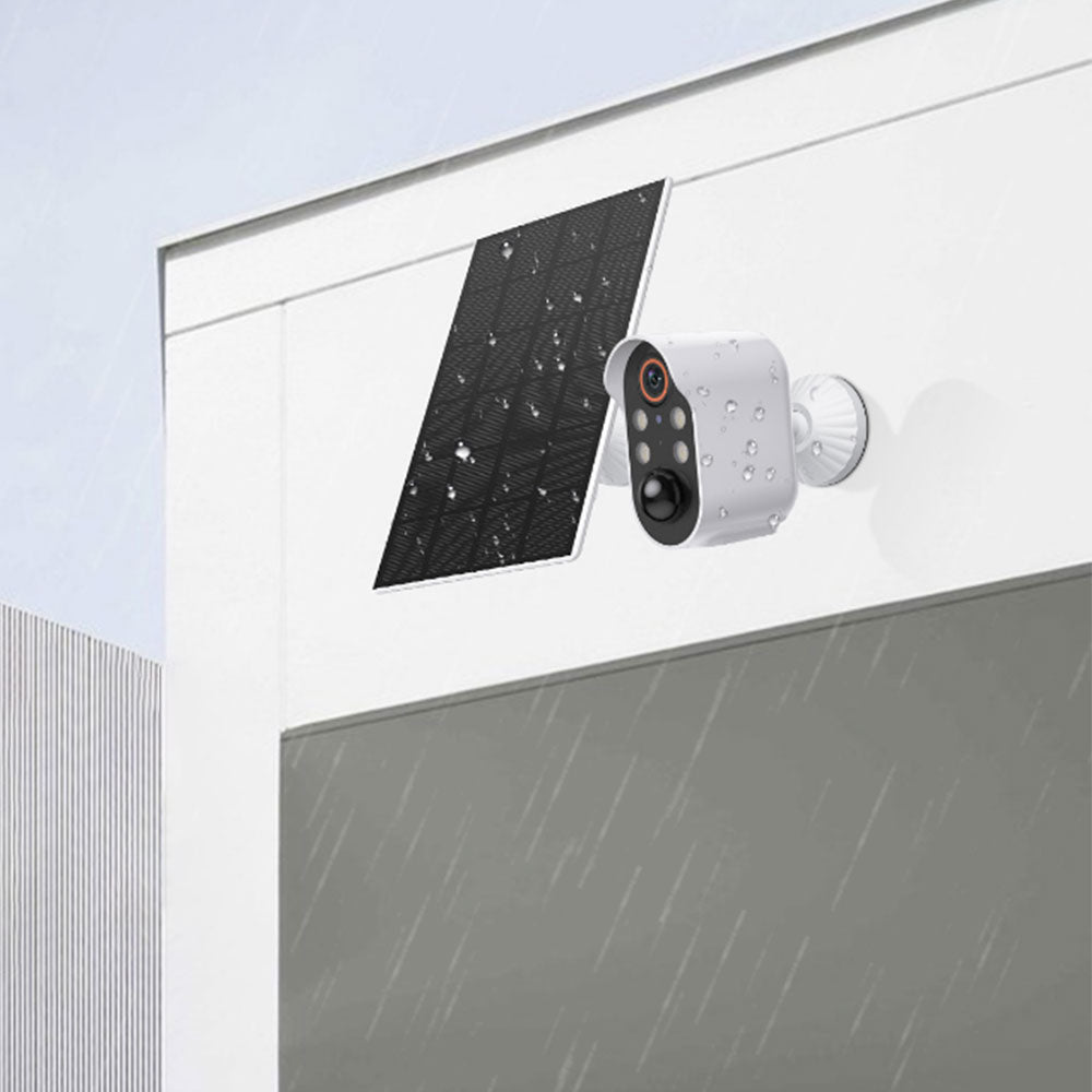 1080P WiFi Solar Security Camera Wireless Motion Detection Surveillance Camera 2-Way Audio Color Night Vision Cam