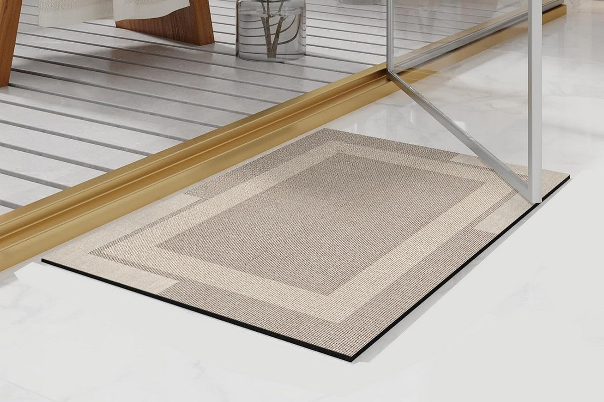 Bathroom Rugs Non Slip Thin Bath Mat Super Absorbent Shower Bath Mats for Bathtub