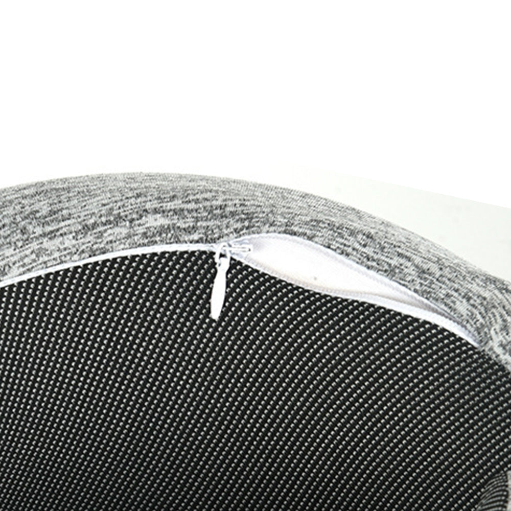 Memory Foam Pillow for Sleep Travel Neck Pillow with Storage Bag Light Grey