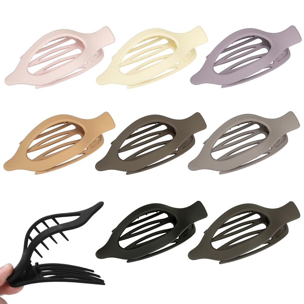 8Pcs Flat Claw Clips Stylish Hair Clips for Thick and Fine Hair