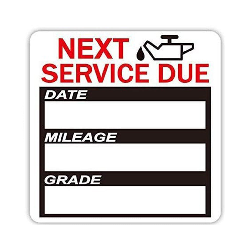 120Pcs Oil Change Reminder Stickers 2-inch Static Cling Next Service Due Labels for Car Auto Vehicle Window