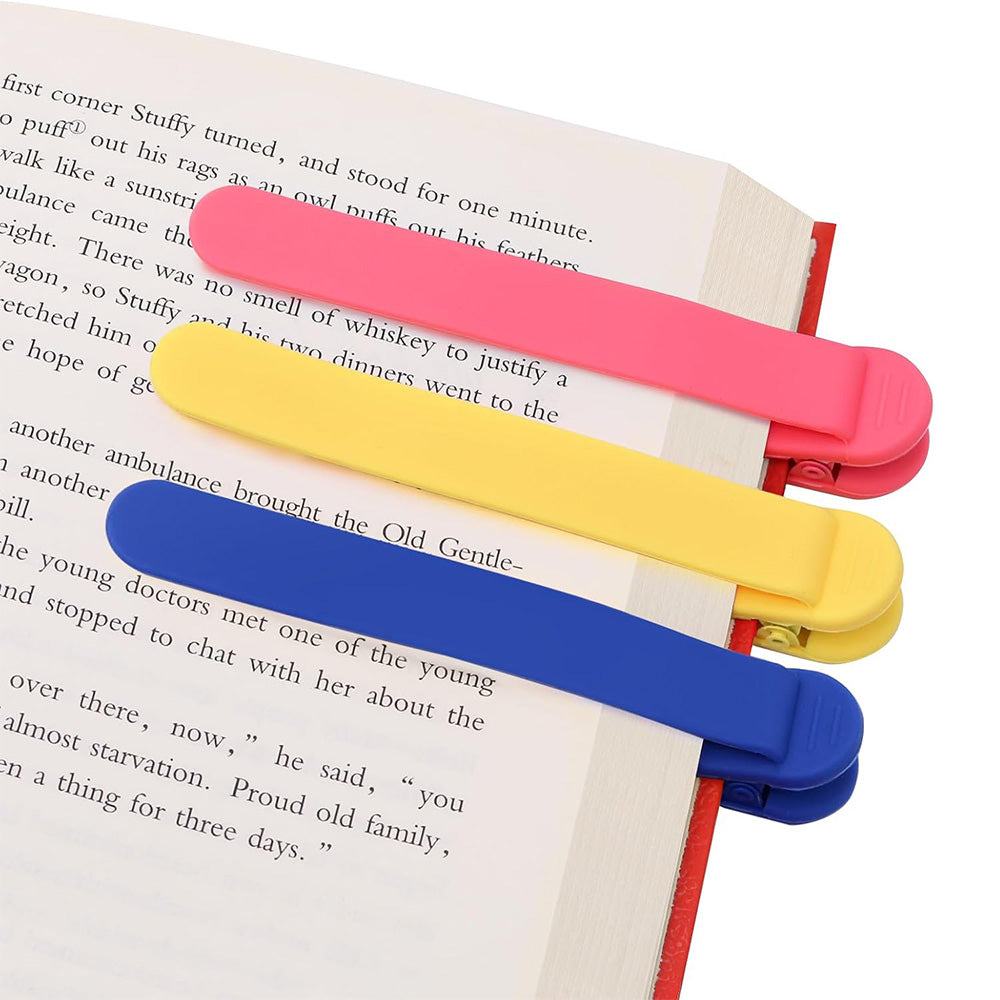 3Pcs Automatic Silicone Bookmarks for Reading ââ‚?Women & Kids Gift Style 1