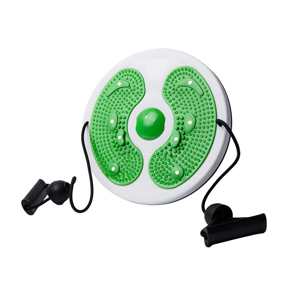 Twist Waist Board Magnetic Balance Board Foot Sole Massage Disc with Drawstrings Exercise Fitness Accessories Green