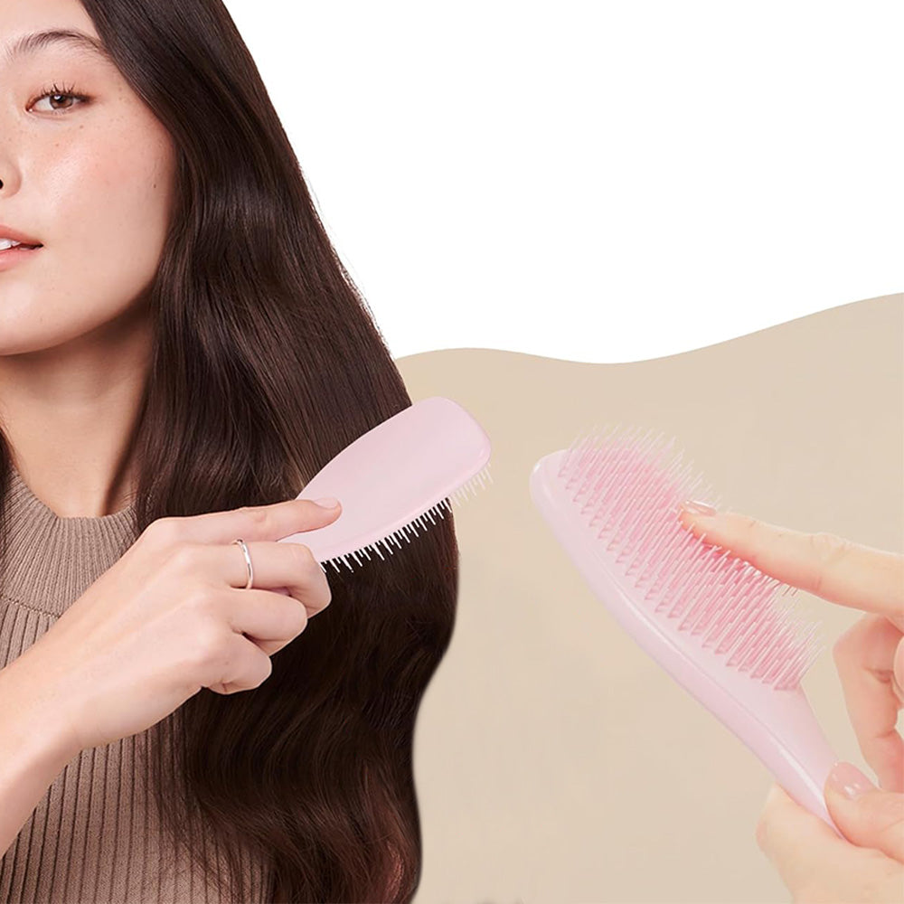 2Pcs Set Detangler Hair Brush Effortlessly Eliminate Knots and Reduce Breakage for Wet and Dry Hair