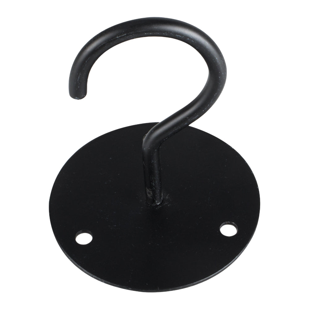 2Pcs Ceiling Swag Hook Metal Plant Bracket Wall Mount for Hanging Plants Black