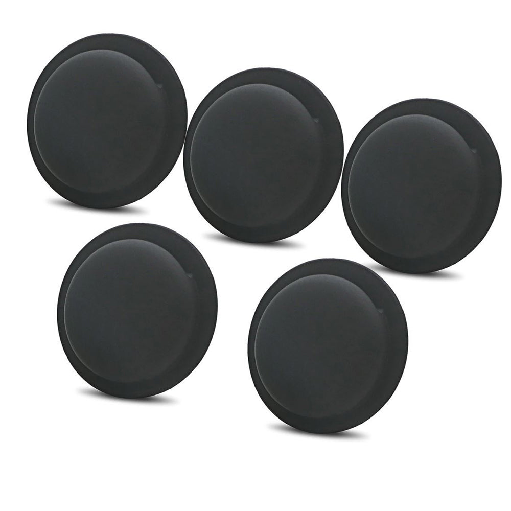 5PCS Self-Adhesive Silicone Airtag Case for Apple Air Tag Tracker Sleeve Cover Holder Black
