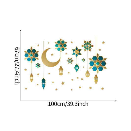 Wall Sticker Moon Chandelier Star Bedroom Wall Decoration Wall Sticker Art DIY Home Decor Wall Stickers Mural