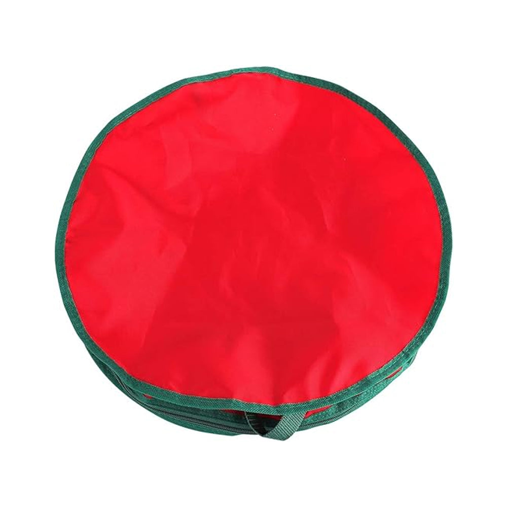 Christmas Wreath Storage Bag Xmas Garland Storage Container Organizer Red