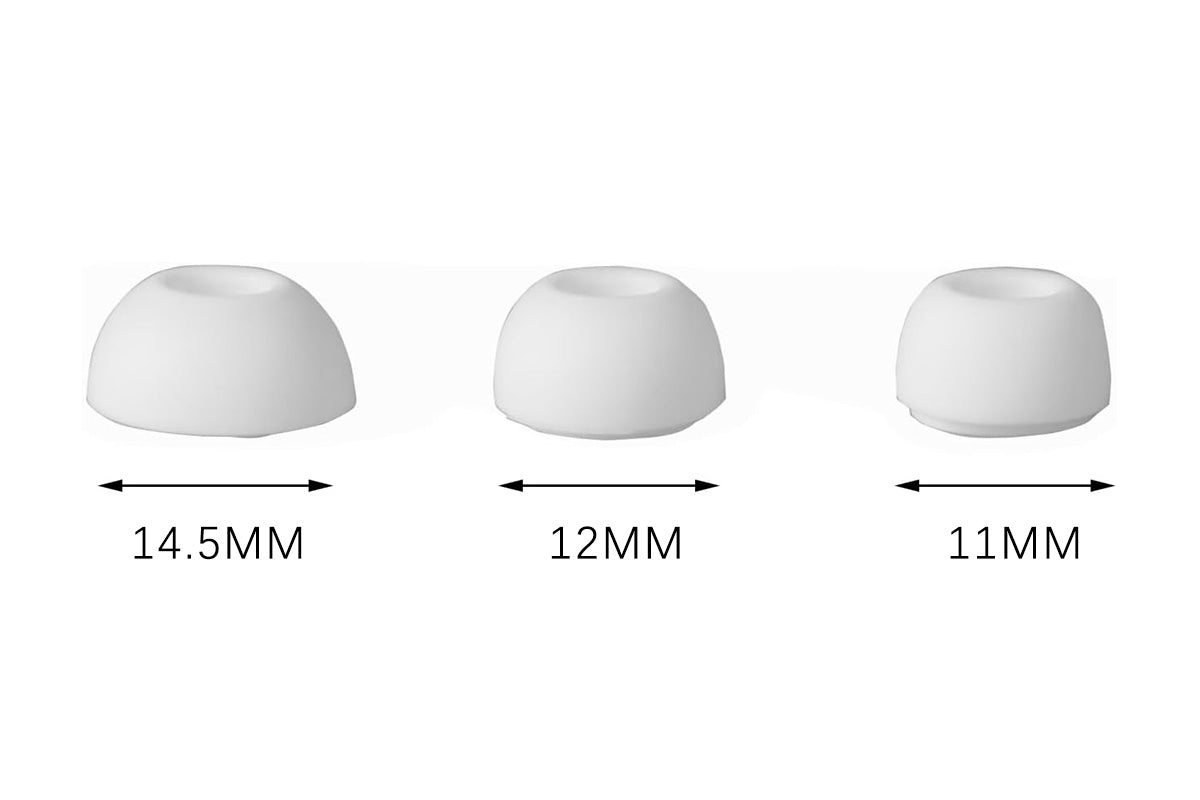 12 Piece Silicone Ear Tips for Samsung Galaxy Buds3 Pro - White
