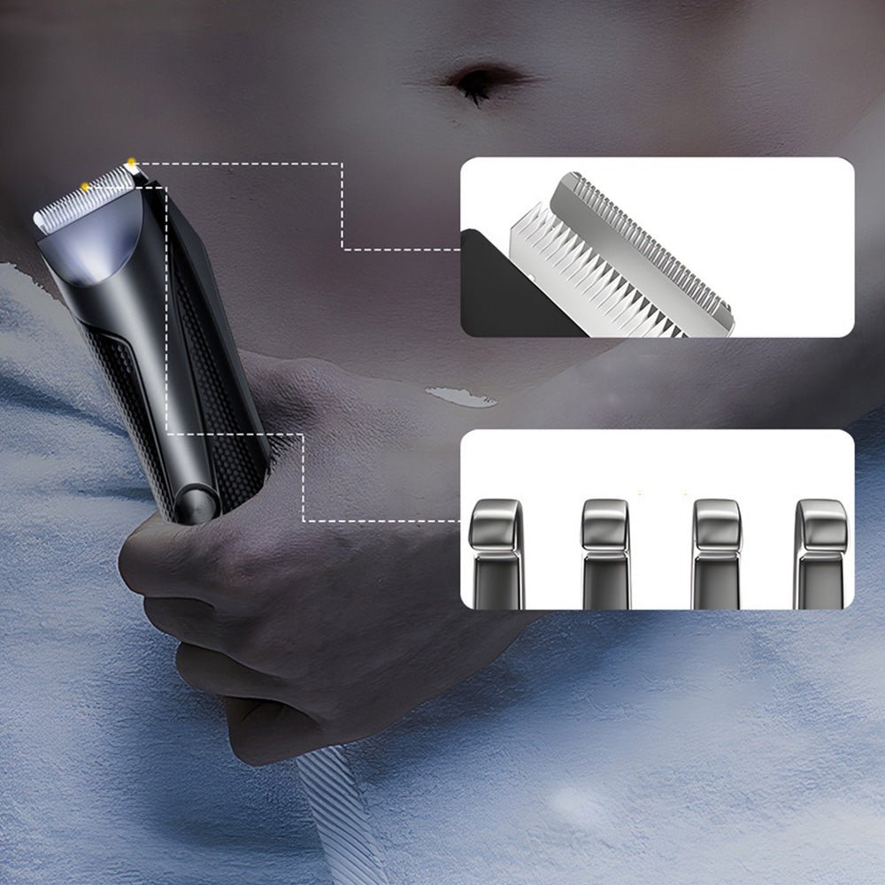 Electric Hair Trimmer for Men LED Display Body Hair Shaver