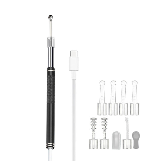 Ear Wax Removal Endoscope Earwax Remover Tool Ear Camera Ear Otoscope with 6 LED Lights -Black
