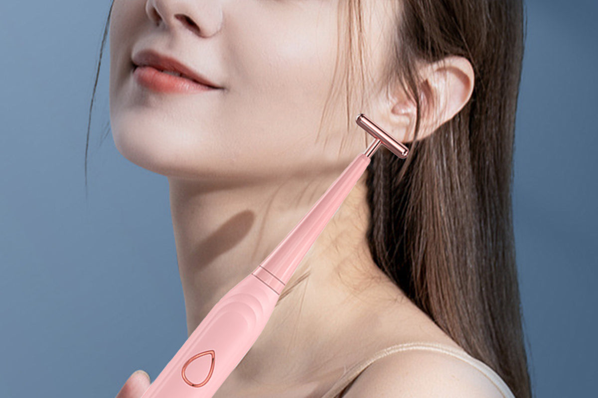 2Pcs Adults Sonic Electric Toothbrush Brushing Cleansing Massage 3-in-1 Multifunction Electric Toothbrushes Set-Pink