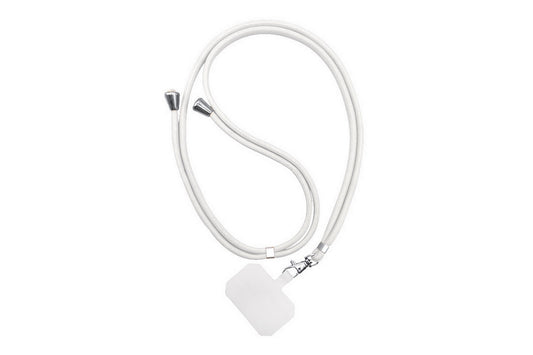 Phone Lanyard Universal Adjustable Shoulder Neck Strap-White