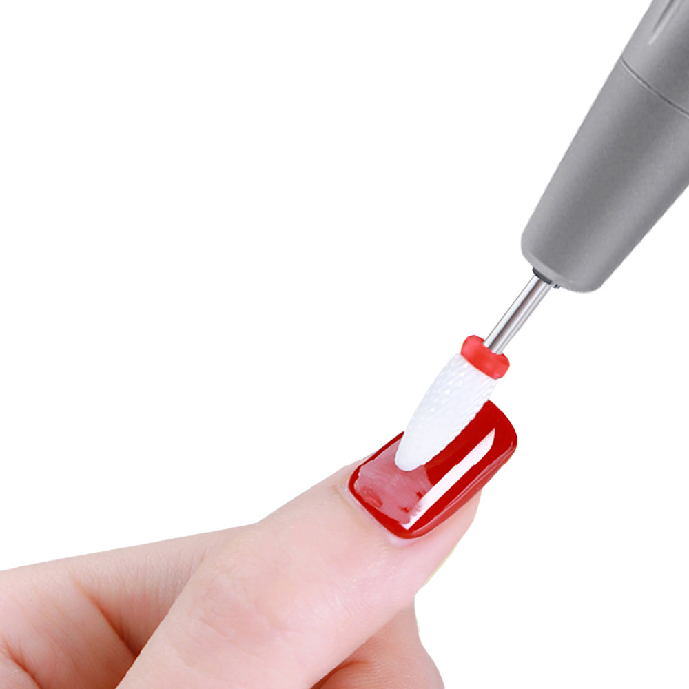 Electric Nail Drill Set Portable Wireless Nail File Machine Kit Manicure Pedicure Tool White