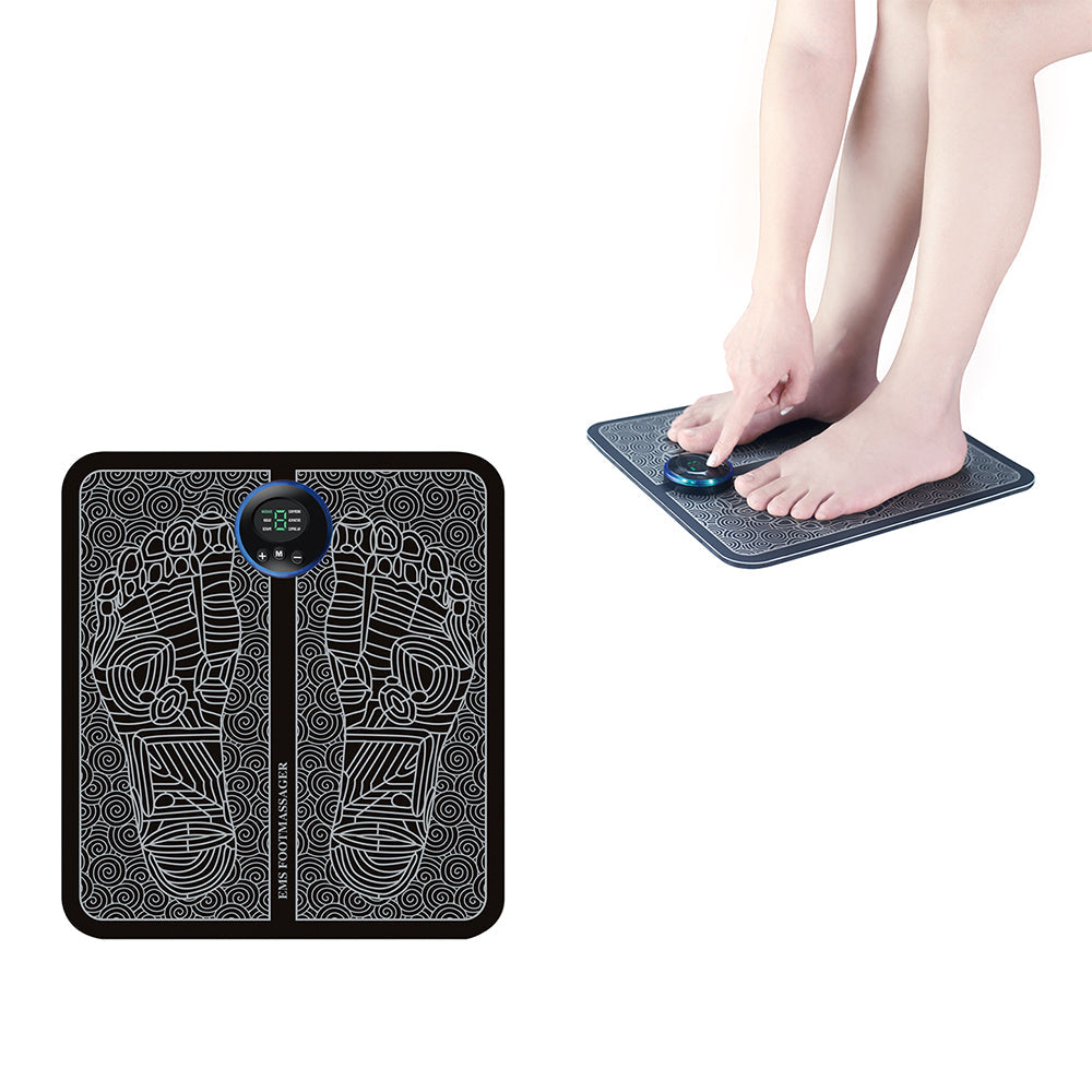 Electric Foot Massager EMS Feet Massage Mat USB Rechargeable