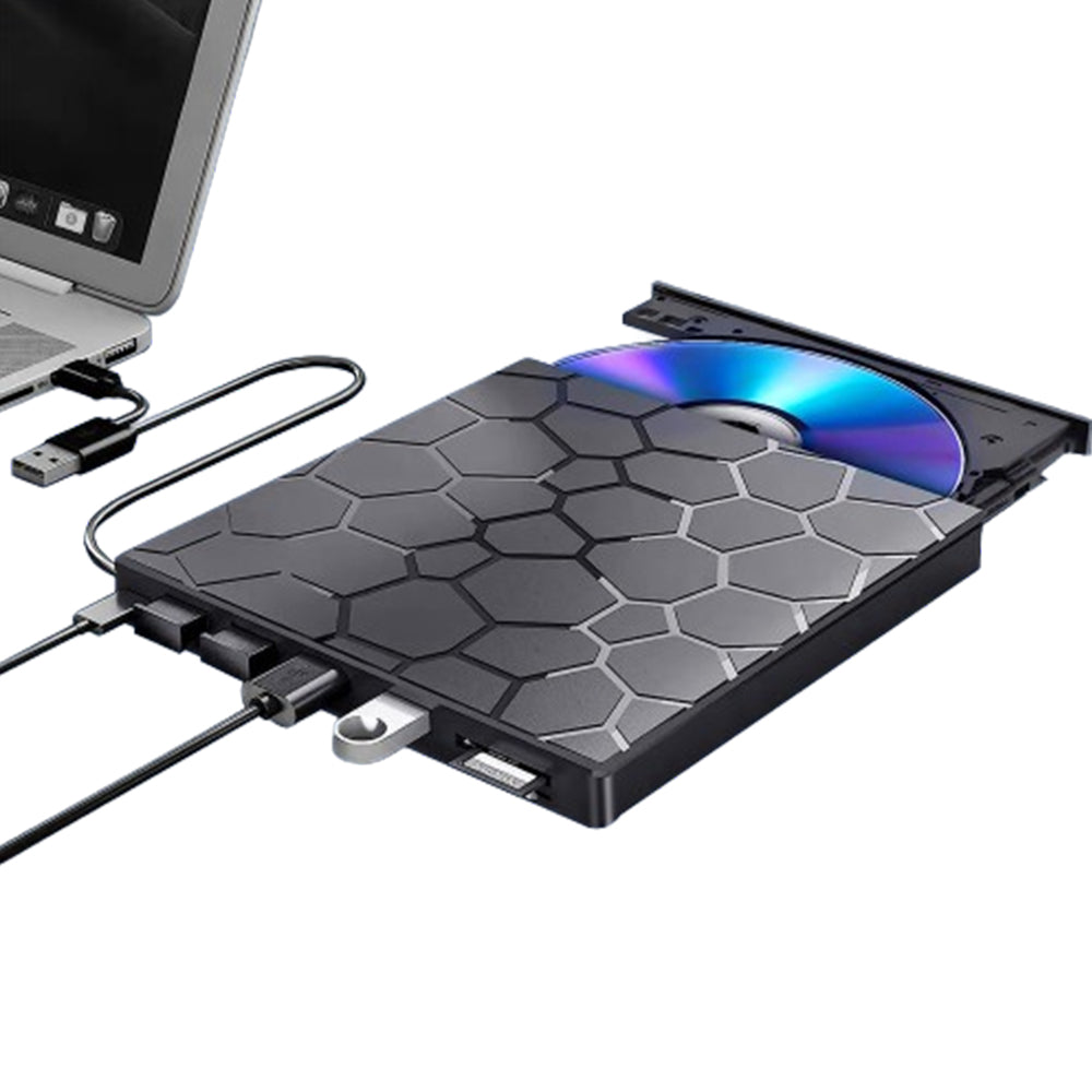 External DVD Drive 7-in-1 USB3.0 CD Burner Writer Disk Drive