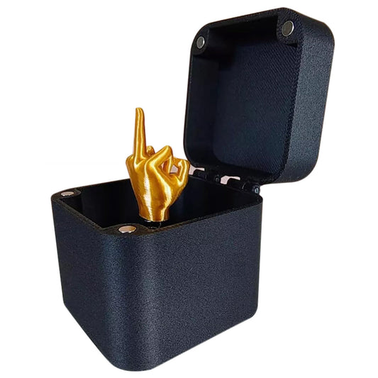 Middle Finger in Box Surprise Box Spoof Hand Prank Pop Up Christmas Novelty Fun Present