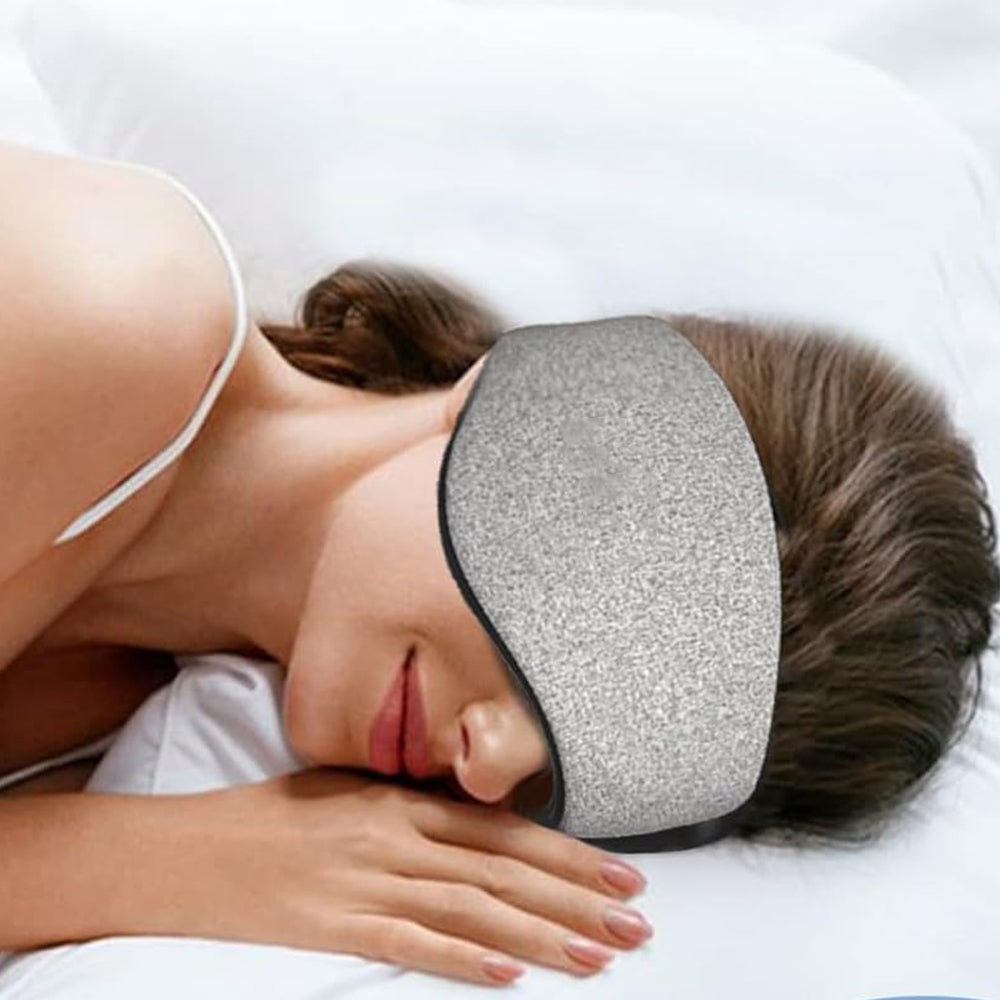 2-in-1 Sleeping Eye Mask And Ear Muffs Set Adjustable Sleep Ear Muffs Noise Reduction Sleeping Aid Grey