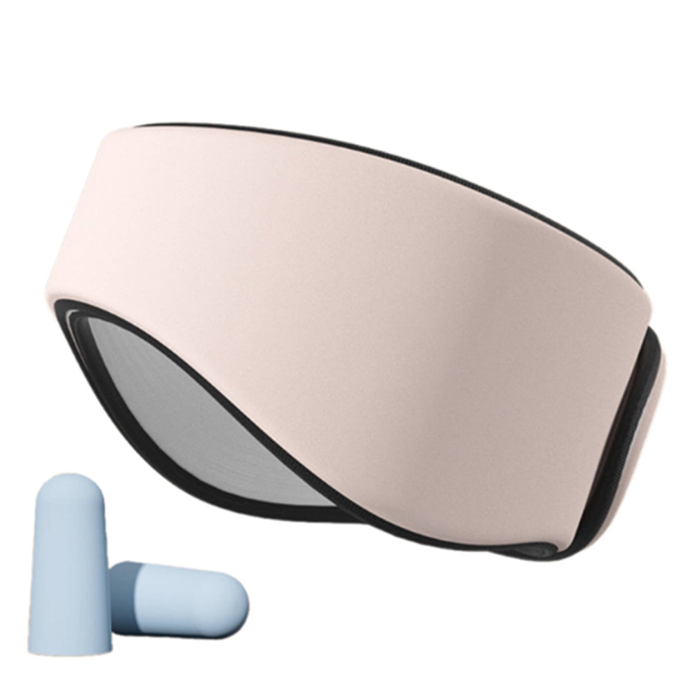 2-in-1 Sleeping Eye Mask And Ear Muffs Set Adjustable Sleep Ear Muffs Noise Reduction Sleeping Aid Pink