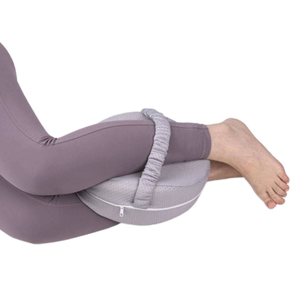 Ergonomic Leg Knee Pillow for Side Sleeper Memory Foam Knee Support Pillow Cushion Grey