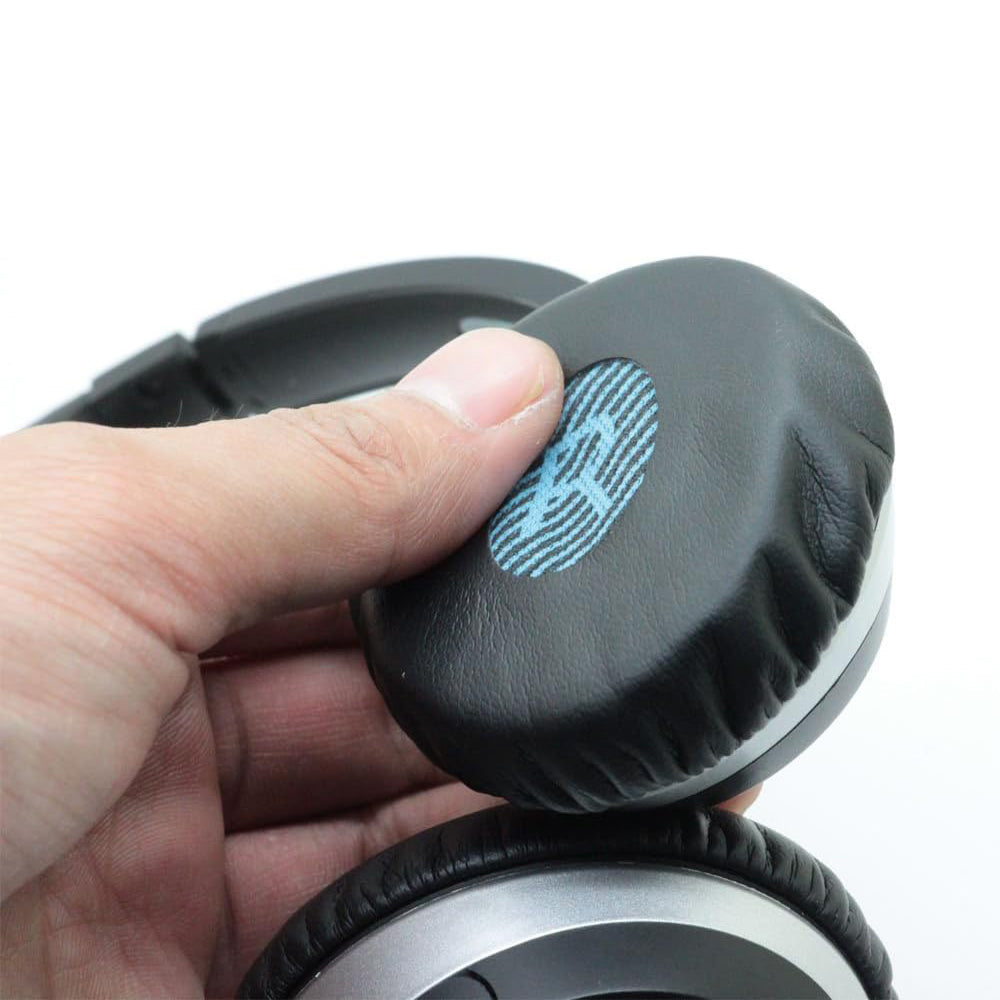 Pair of Replacement Cushion Ear Pads Noise Cancelling Headset Ear Cover for Bose OE2/OE2i/SoundTrue/Soundlink Black