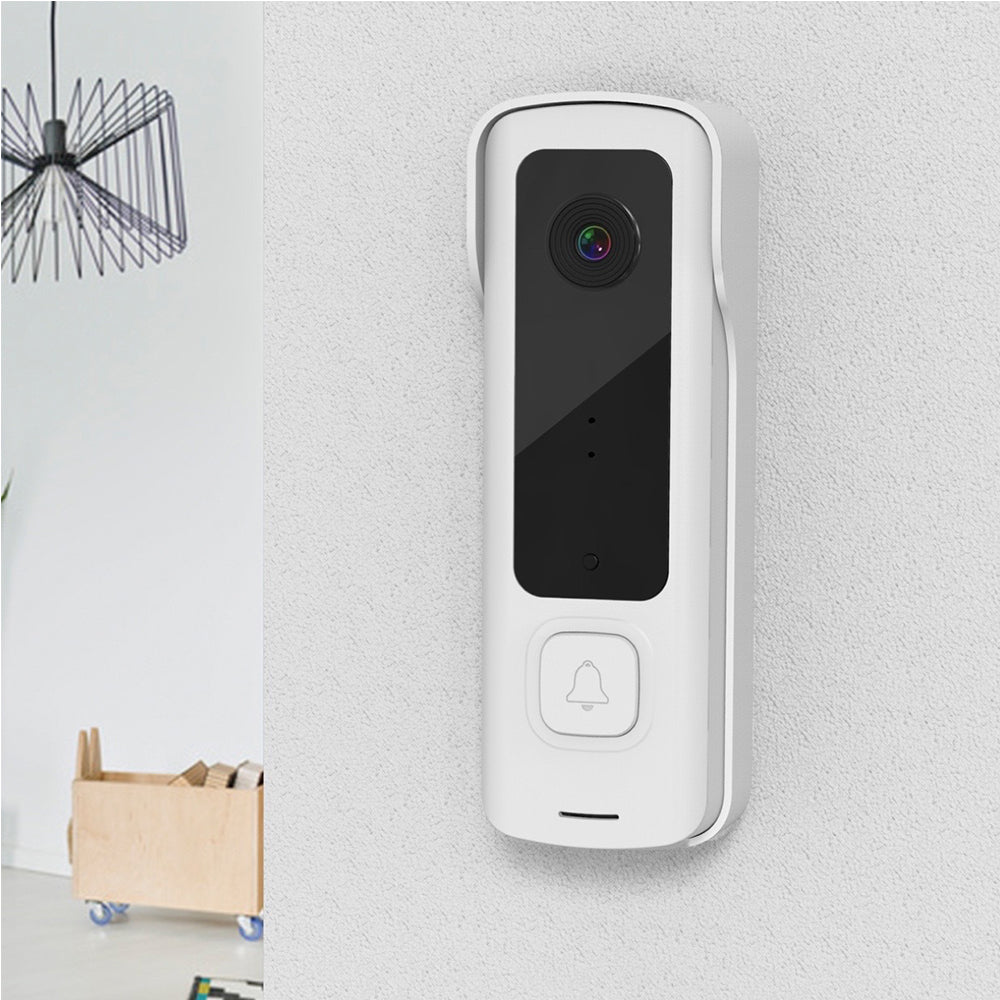 720P HD Smart Wireless Video Doorbell Motion Detection WIFI Security Doorbell Camera with Night Vision White