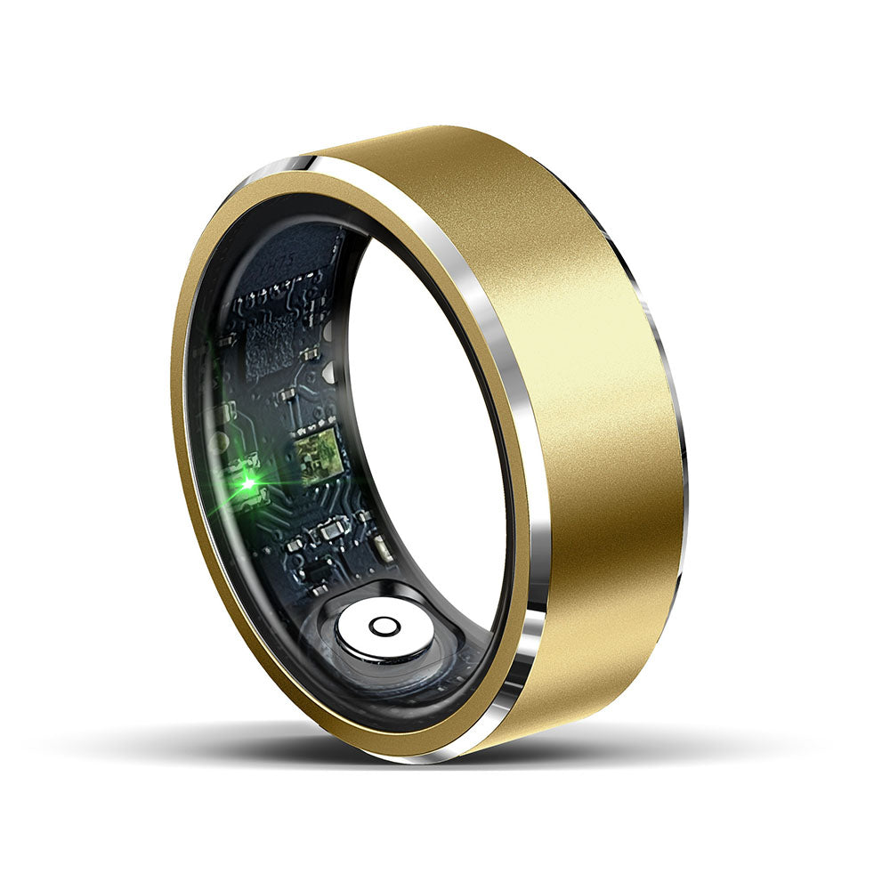 Smart Health Ring with Fitness Tracking Sleep Monitoring Gesture Control Compatible with Android iOS Gold