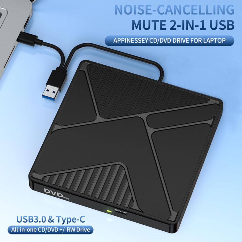External CD VCD DVD Drive for Laptop USB 3.0 Type-C USB Portable Player