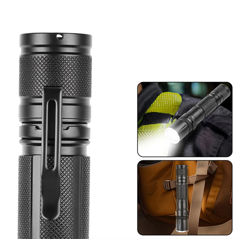 5-Mode Flashlight Rechargeable Pocket Torch for Camping Walking Emergencies
