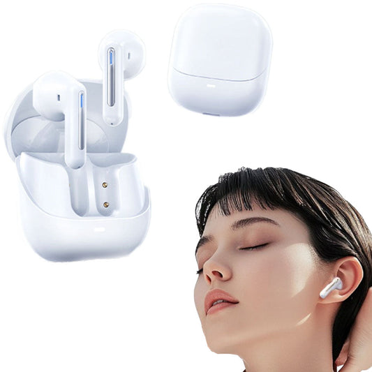 Wireless Bluetooth 5.3 Earbuds Touch Control Half-In-Ear Headphone with USB Charging Case