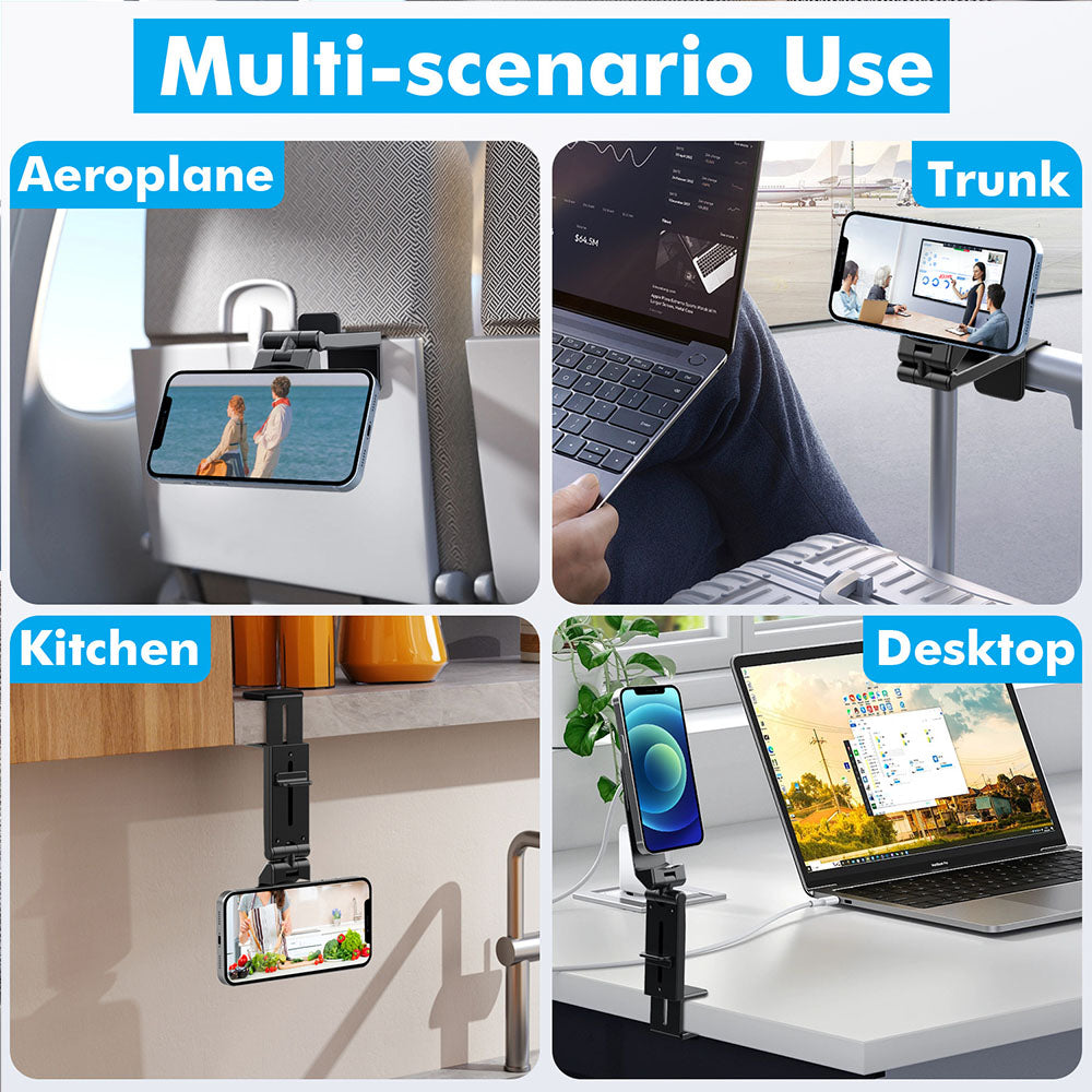 Foldable Phone Stand with Metal Ring Compatible with All Smartphones and Cases