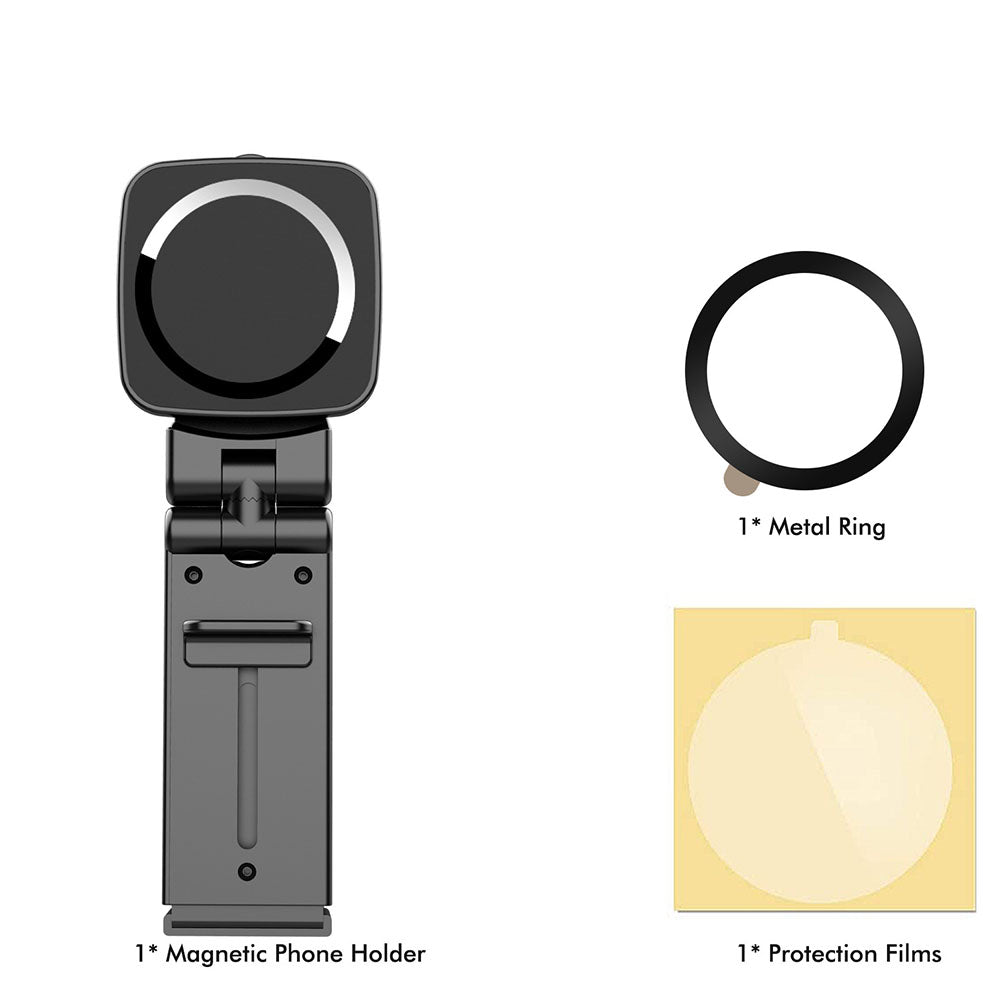 Foldable Phone Stand with Metal Ring Compatible with All Smartphones and Cases