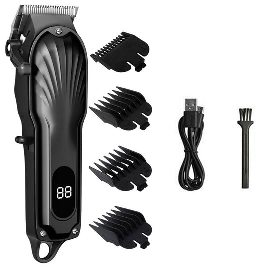 Hair Clippers Beard Trimmer For Men Electric Hair Clipper Set Hair Groomer Kit Black