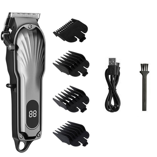 Hair Clippers Beard Trimmer For Men Electric Hair Clipper Set Hair Groomer Kit Grey