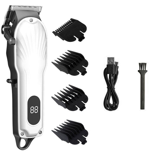 Hair Clippers Beard Trimmer For Men Electric Hair Clipper Set Hair Groomer Kit White