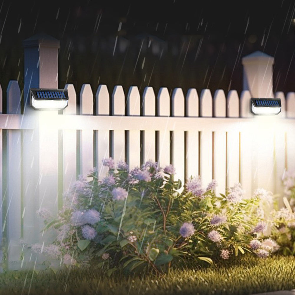 3-Mode Solar Motion Sensor Wall Light Water-Resistant Outdoor Security Light for Patio Garage Garden