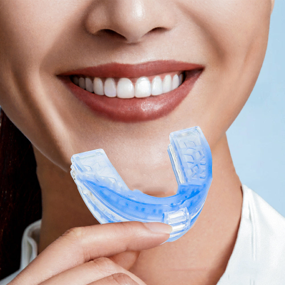 Adjustable Anti-Snore Mouthpiece Stop Snoring Teeth Grinding Mouth Guard Sleeping Aid Blue