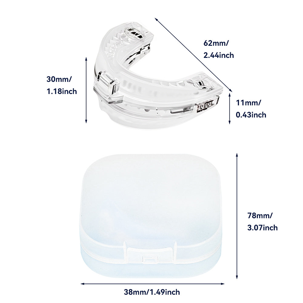 Adjustable Anti-Snore Mouthpiece Stop Snoring Teeth Grinding Mouth Guard Sleeping Aid Transparent