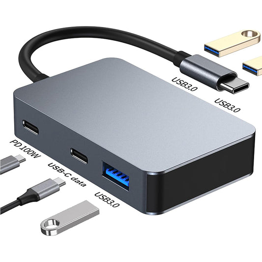 5-in-1 Docking Station Multi-Interface USB-C Hub Adapter