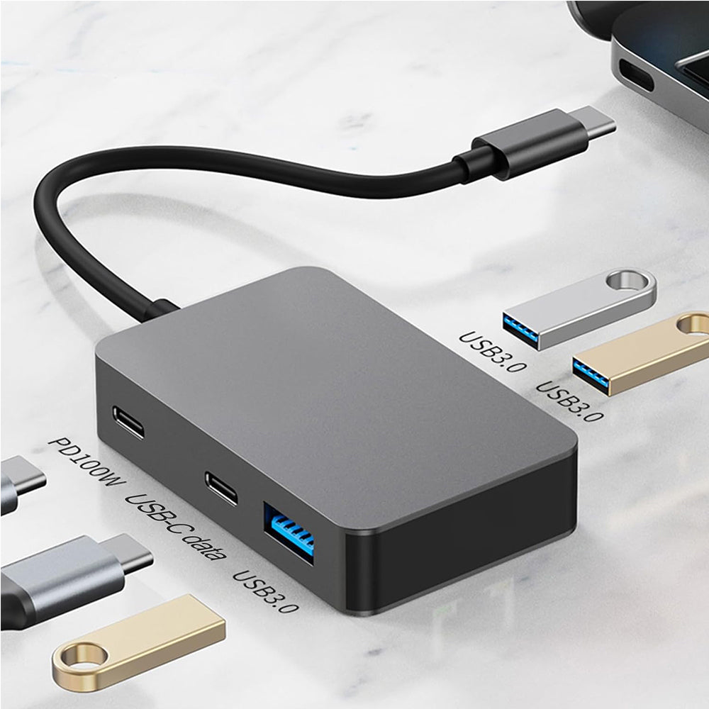 5-in-1 Docking Station Multi-Interface USB-C Hub Adapter