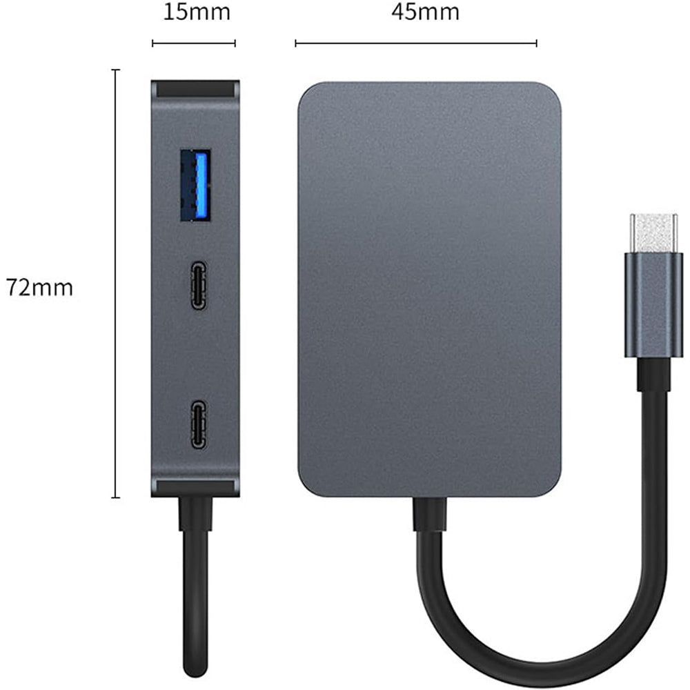 5-in-1 Docking Station Multi-Interface USB-C Hub Adapter
