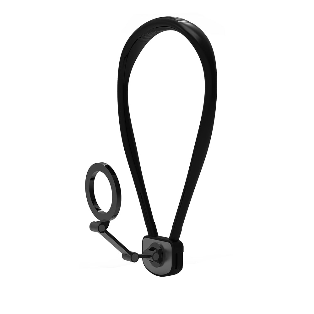 Attractive Force Neck Mount Phone Holder for Recording Hands Free Phone Stand for POV/Vlog Video Filming Black
