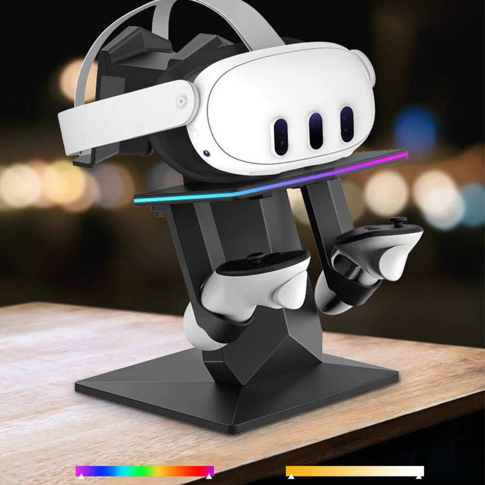 USB Powered RGB Charging Dock Vertical Charging Stand Compatible with Meta Quest 2/ Quest 3/Quest 3S