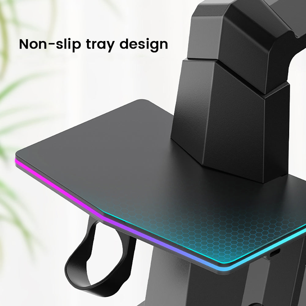 USB Powered RGB Charging Dock Vertical Charging Stand Compatible with Meta Quest 2/ Quest 3/Quest 3S
