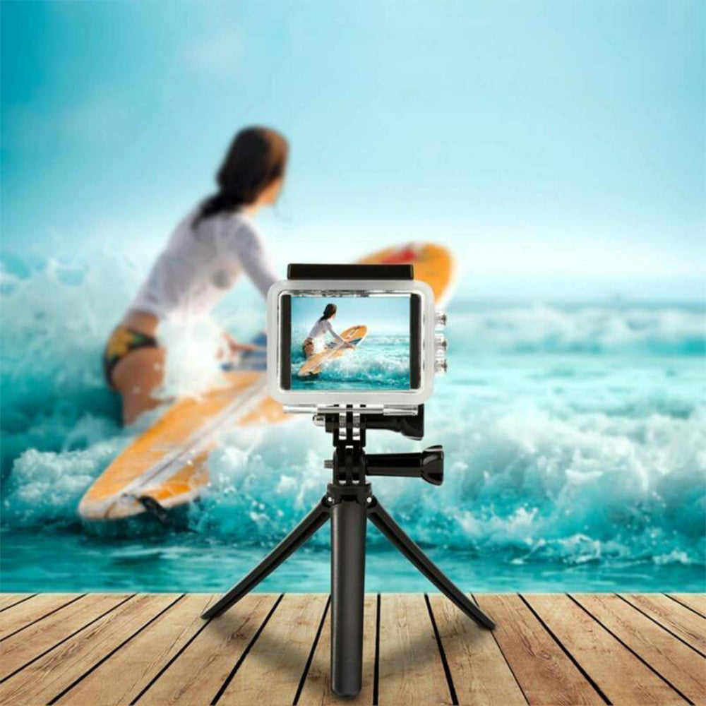 3-Way Folding GoPro Tripod 3-in-1 Selfie Stick Monopod Hand Grip Stand