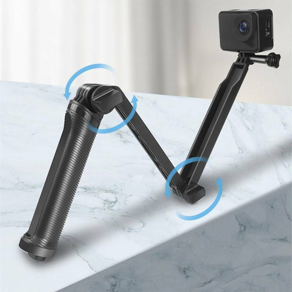 3-Way Folding GoPro Tripod 3-in-1 Selfie Stick Monopod Hand Grip Stand