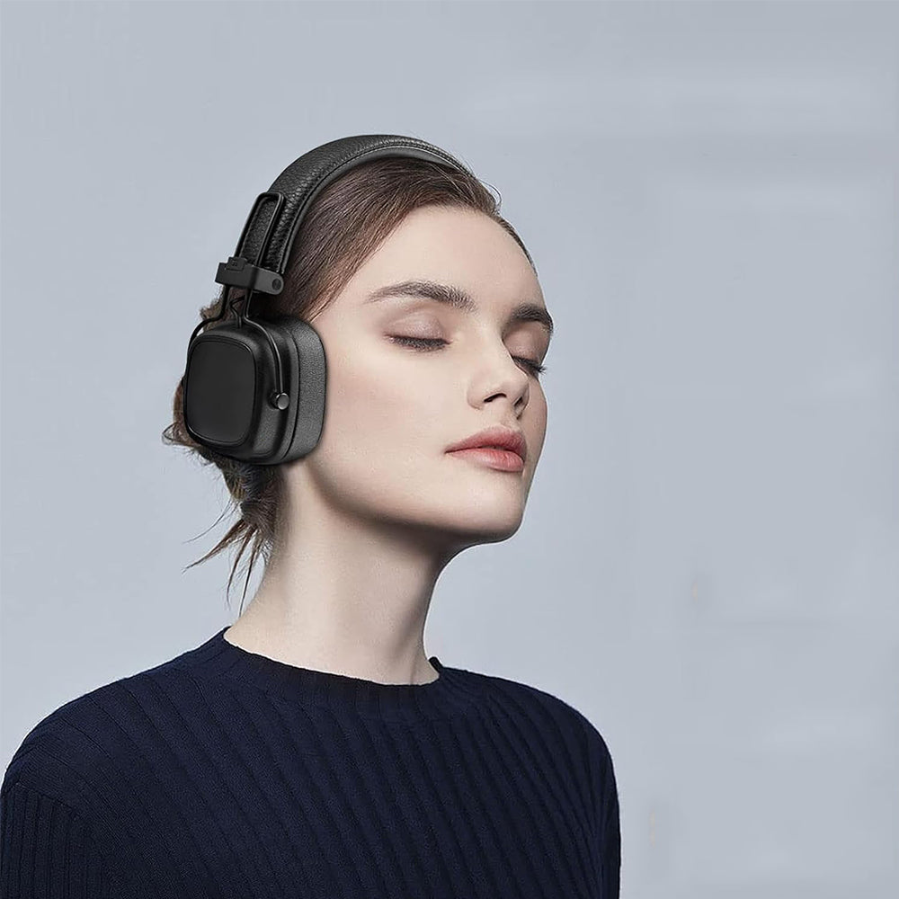 Foldable Wireless Bluetooth Headphone Classic Head-worn Stereo Headphone Black