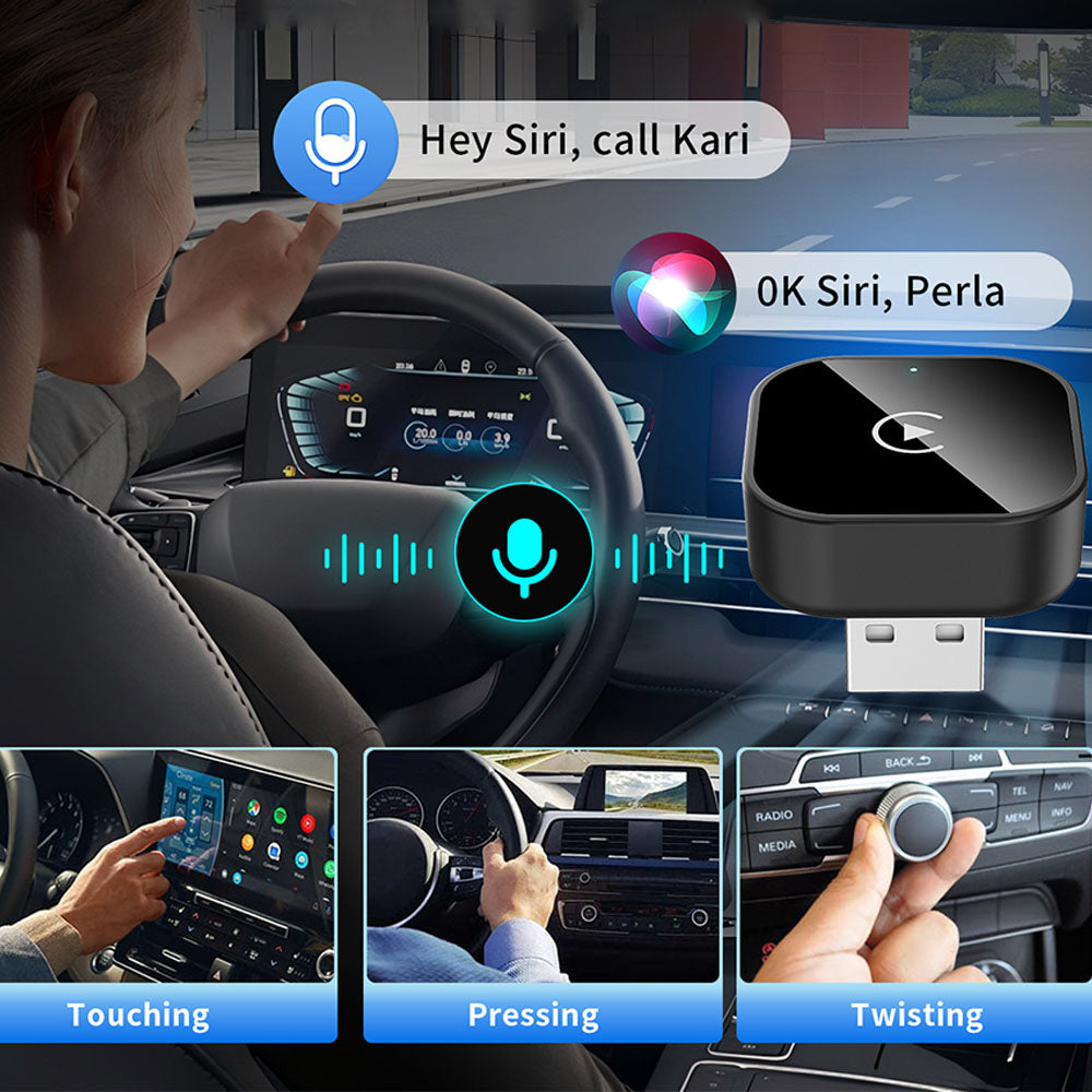Wireless CarPlay Adapter with Direct Plug-in and Stable Connection